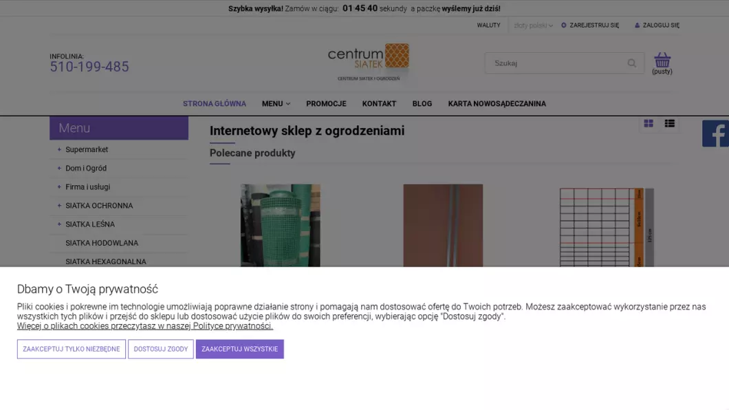 Sklep z ogrodzeniami - centrumgrodzenia.pl